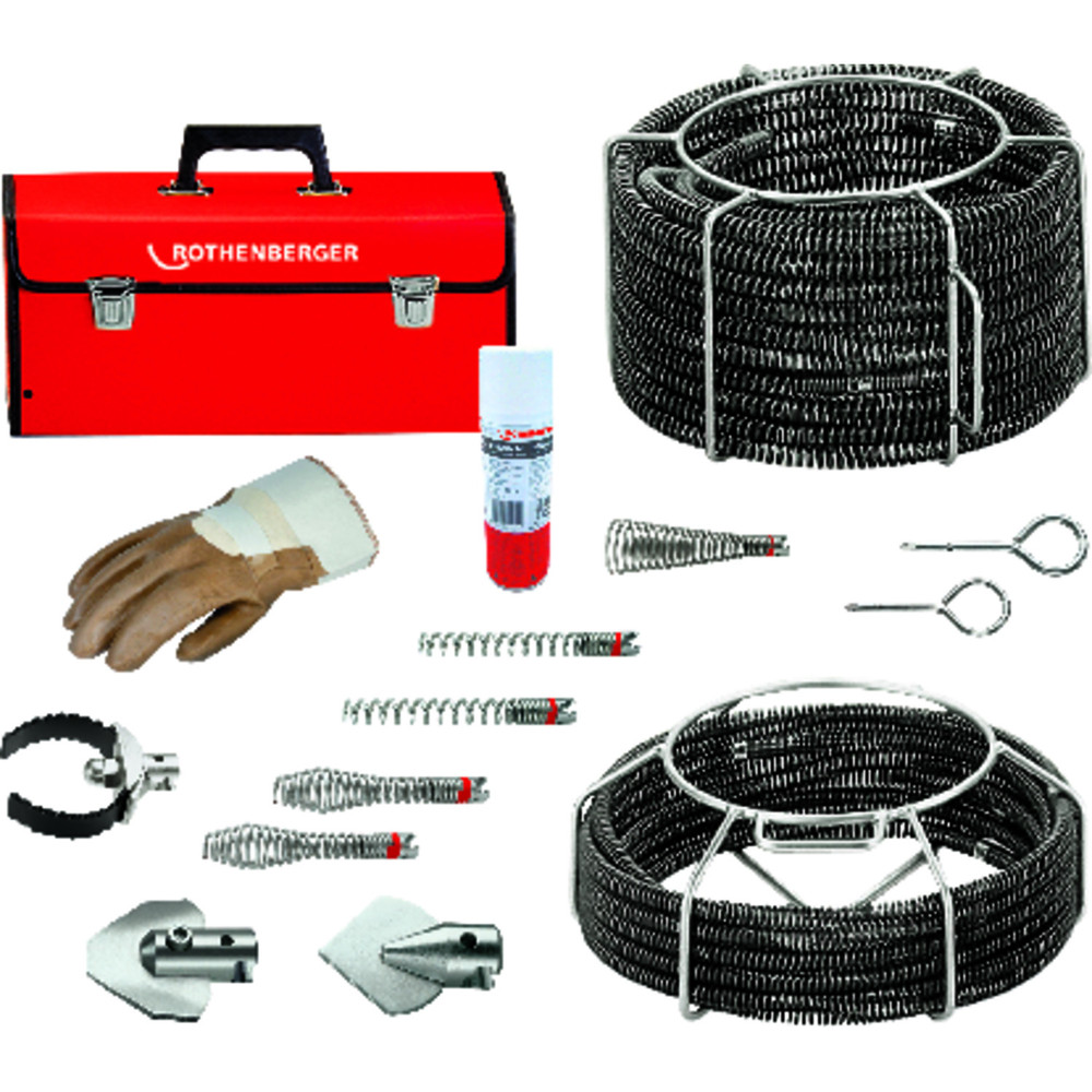 ROTHENBERGER Spiralen-/Werkzeug-Set Standard, á 16-22mm für Rohrreinigungsmaschine Produktbild img1 L