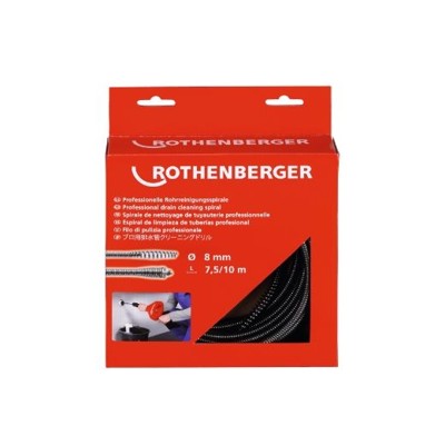 Produktbild von ROTHENBERGER - Rohrreinigungsspirale 8mm x 7,5m/C1 Roth