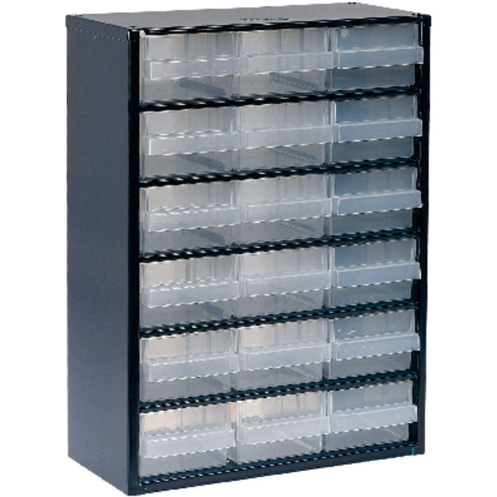 raaco Schubladen-Magazin mit 18 Laden Typ 150-02 blau Produktbild img1 L