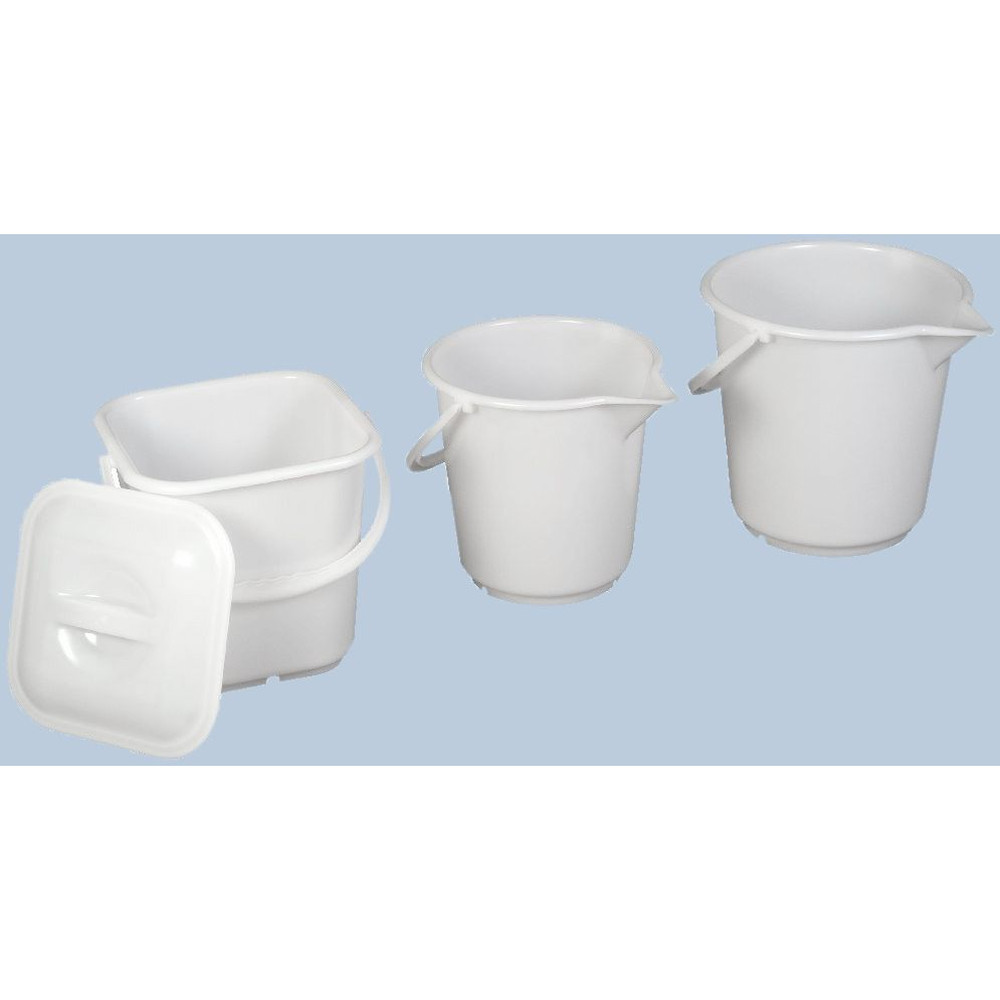 hünersdorff Ind.-Eim. 14l eckig 292x292xH292mm natur HDPE Tr.bgl, schw.b. Sk. Produktbild img6 L