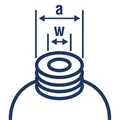 Produktbild von NOBRAND - Ausl.r. HDPE 275mm ØGew.38mm flexibel grün ger. Falt.ba.