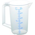 Produktbild von hünersdorff - Messkanne 3l PP geschlossener Griff transparent 2Skal. Ø175x238mm