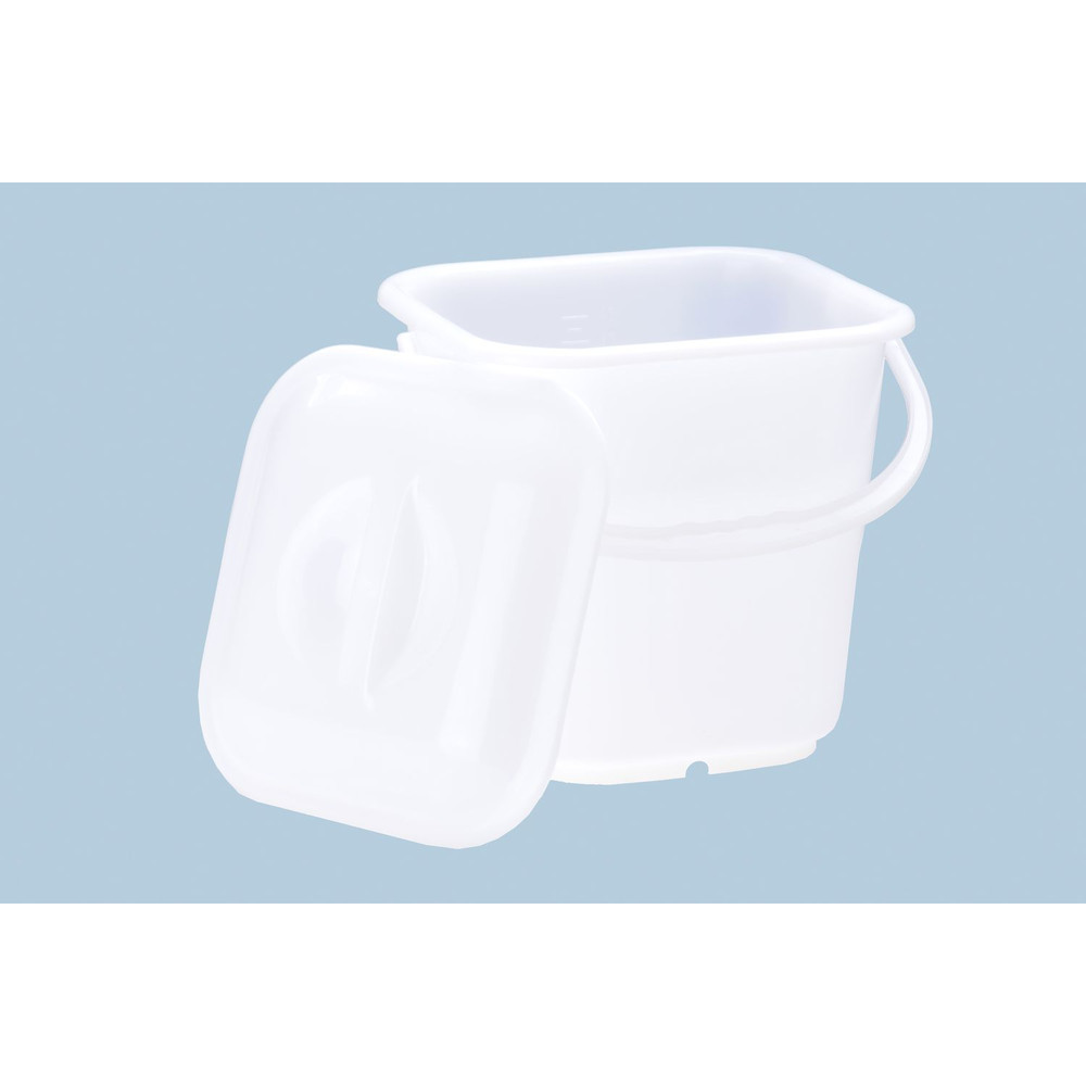 hünersdorff Ind.-Eim. 14l eckig 292x292xH292mm natur HDPE Tr.bgl, schw.b. Sk. Produktbild img8 L