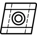 Produktbild von GÜHRING® - Wendeschneidplatten CNHX 120408TR-226 / VHM / blank / Werksnorm