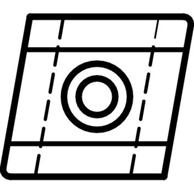 Produktbild von GÜHRING® - Wendeschneidplatten CNHX 120408TR-130 / VHM / TiN / Werksnorm