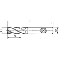 Produktbild von GÜHRING® - Schaftfräser SL DIN 6527 VHM FIRE Z4 16mm