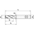 Produktbild von GÜHRING® - RF-Schaftfräser DIN 6527KVA VHM TiAlN øø8,00mm