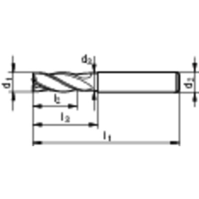 Produktbild von GÜHRING® - RF-Schaftfräser DIN 6527L VA VHM TiAlN ø25,00mm