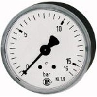 Produktbild von RIEGLER® - Rohrfedermanometer KS axial hinten ø50mm Messbereich 0 bis 4bar G1/4