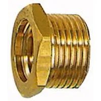 Produktbild von RIEGLER - Reduzierstück Messing kurz Außengewinde G1/2" Innengewinde G1/4" SW22