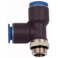 Produktbild von RIEGLER® - Steck-T-Einschraubverschraub L-Form drehbar KS/MS Blaue Serie M5 Sch
