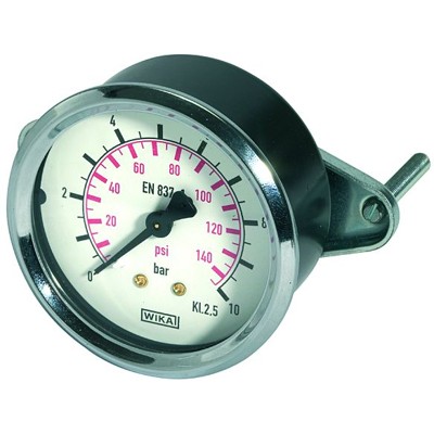 Produktbild von RIEGLER® - Standardmanometer, Dreikantfrontring, G 1/8" hinten, 0-4,0 bar, Ø 40