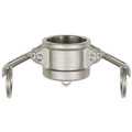 Produktbild von RIEGLER - Kamlok-Verschlusskappe, Typ DC, Edelstahl 1.4401, für Stecker-Ø 46mm