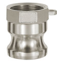 Produktbild von RIEGLER - Kamlok-Schnellkupplungsstecker mit IG, Typ A, Edelstahl 1.4401, G 3"