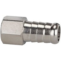 Produktbild von RIEGLER® - Aufschraubtülle MS vernickelt G1/4" LW12 Länge 33mm Gewindelänge 10m