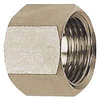 Produktbild von RIEGLER® - Sechskant Überwurmutter MS vernickelt G3/8" für Tülle LW9 Länge 15mm