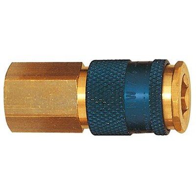 Produktbild von RIEGLER® - Unverwechselbare Schnellverschlusskupplung NW 7,8, G 3/8" A, blau