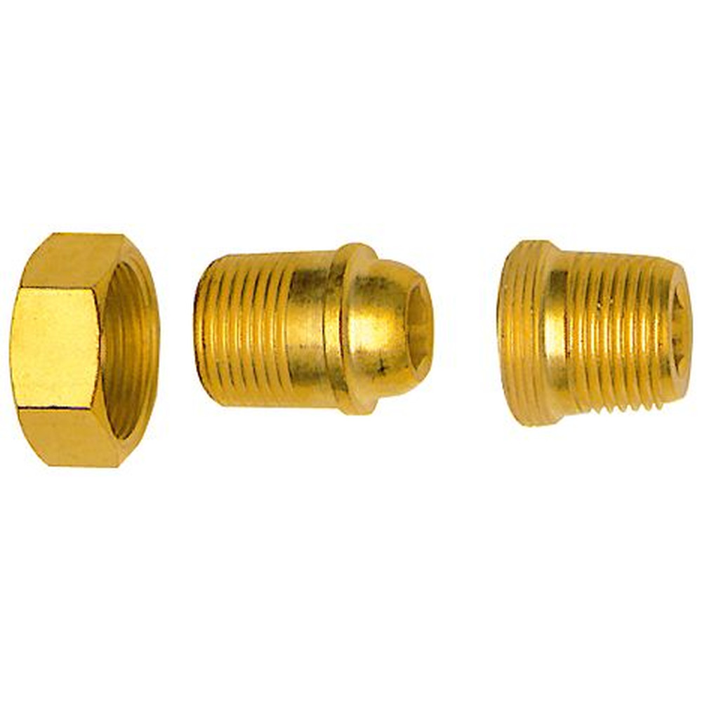 RIEGLER Lösbarer Doppelgewindenippel, konisch dichtend, R 2" A, R 2" A, Messing Produktbild img2 L
