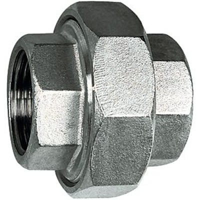 Produktbild von RIEGLER® - Lösbarer Doppelgewindenippel, G 1.1/2" I, SW1 76, SW2 56, Edelstahl 