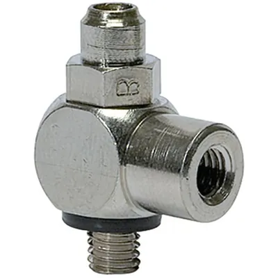 Produktbild von RIEGLER - Drosselventil, Schlitzschraube, beidseitige Drosselung (B), G 1/4" I,