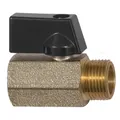 Produktbild von RIEGLER - Mini-Kugelhahn »valve line«, Messing vernickelt, Drehgriff, G 1/4" I/
