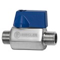 Produktbild von RIEGLER® - Mini-Kugelhahn, Edelstahl 1.4401, AG/AG, G 1/2", DN 15