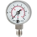 Produktbild von RIEGLER® - Standardmanometer, Edelstahl, G 1/4" unten, 0-2,5 bar, Ø 50