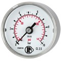 Produktbild von RIEGLER® - Standardmanometer, Edelstahl, G 1/4" hinten zentrisch, 0-40,0 bar, Ø