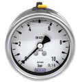 Produktbild von RIEGLER® - Glyzerinmanometer, Edelstahl, G 1/4" hinten zentrisch, 0-10,0 bar, Ø