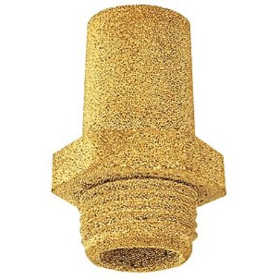 Produktbild von RIEGLER® - Schalldämpfer Sechskant Sinterbronze G1/2" Länge 44mm SW27mm