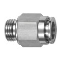 Produktbild von RIEGLER® - Gerade Steckverschraubung G 1/4" A, Schlauch-Außen-Ø12, Edelstahl 1.