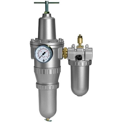 Produktbild von RIEGLER® - Wartungseinheit 2-teilig »Standard« mit Metallbehälter, BG 2, G 3/8"