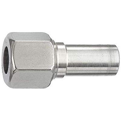 Produktbild von RIEGLER - Reduzierung, Rohr-Außen-Ø Zapfen 12mm, Muffen 10mm, Edelstahl 1.4571
