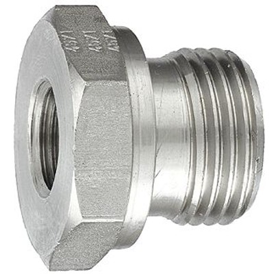 Produktbild von RIEGLER® - Kurze Wechselreduzierung, G 3/4" A, G 3/8" I, Edelstahl 1.4571