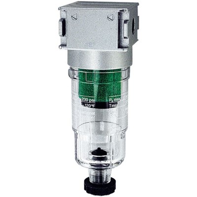 Produktbild von RIEGLER® - Mikrofilter »multifix-mini« mit PC-Behälter, 0,01 µm, BG 0, G 1/4"