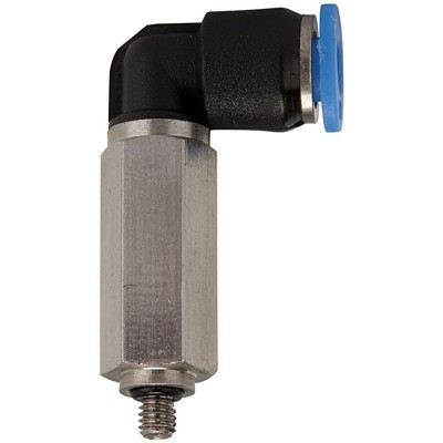 Produktbild von RIEGLER® - Steck-L-Einschraubverschr drehbar lang KS/MS Blaue Serie mini G1/8 S