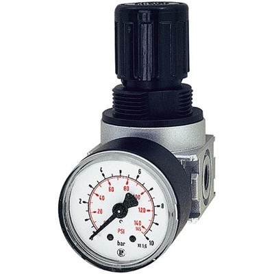 Produktbild von RIEGLER® - Druckregler »multifix-mini« inkl. Manometer, BG 0, G 1/4", 0,2 - 6 b