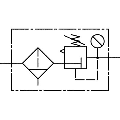 Produktbild von RIEGLER® - Filterregler »multifix«, PC-Behälter, BG 5, G 1", 0,5 - 16 bar, HA