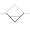 Produktbild von RIEGLER® - Filter »Standard«, PC-Behälter, Schutzkorb, 40 µm, BG 4, G 1.1/2"