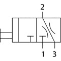 Produktbild von RIEGLER® - Kugelhahn 3/2-Wege »multifix«, abschließbar, BG 4, G 1"