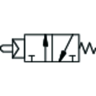 Produktbild von RIEGLER® - 3/2-Wegeventil, manuell, Pilztaster, NC, monostabil, G 1/8"