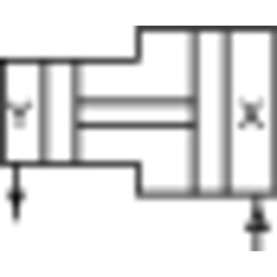 Produktbild von RIEGLER® - Doppelkolben-Druckverstärker (Booster) ohne Regler, G 1/8", Kolben-Ø