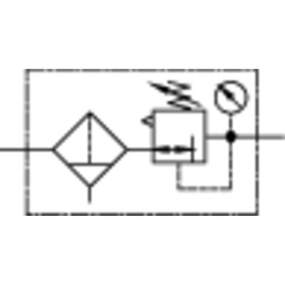 Produktbild von RIEGLER® - Filterregler »FUTURA«, PC-Behälter, SK, Manometer, BG 4, G 1", 0,5-8