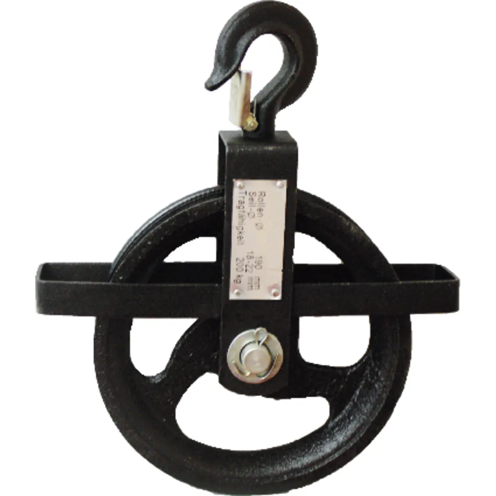 Seilrad 190mm, 200kg für Seile von 18 - 22mm Produktbild img1 L
