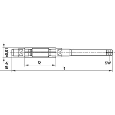 Produktbild von BECK - Handreibahle, schnell verstellbar, HSS 21,0 - 24,0mm