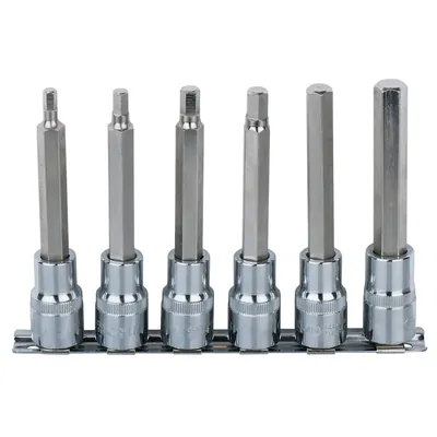 Produktbild von KSTOOLS® - 1/2" CHROMEplus Bit-Stecknuss-Satz Innensechskant, 6-teilig 5-12mm, 