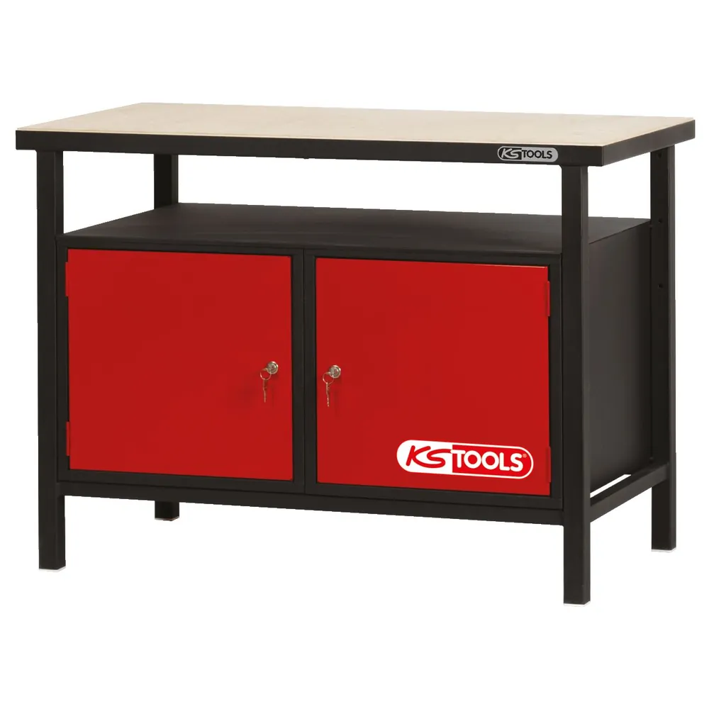 KSTOOLS Profi-Werkbank mit 2 Türen, H840xB1200xT600mm Produktbild img12 L