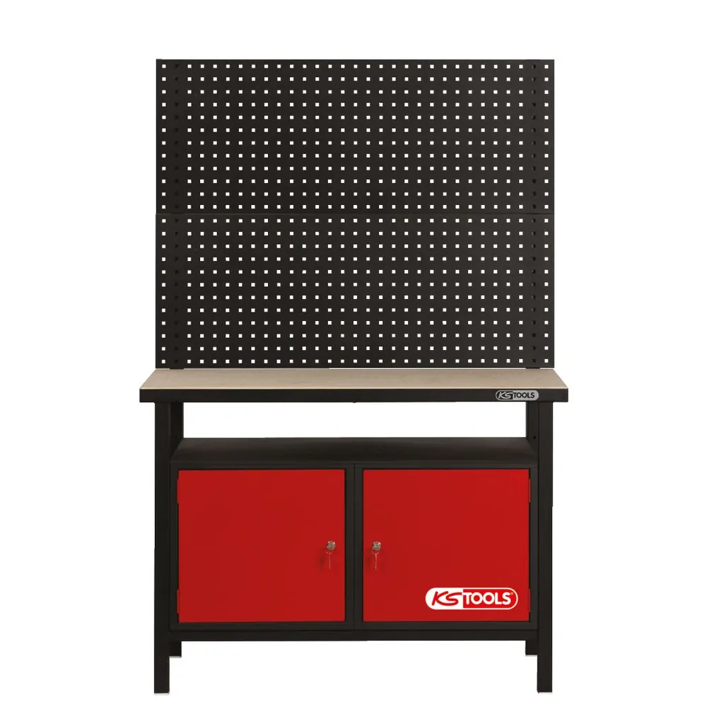KSTOOLS Profi-Werkbank mit 2 Türen, H840xB1200xT600mm Produktbild img14 L