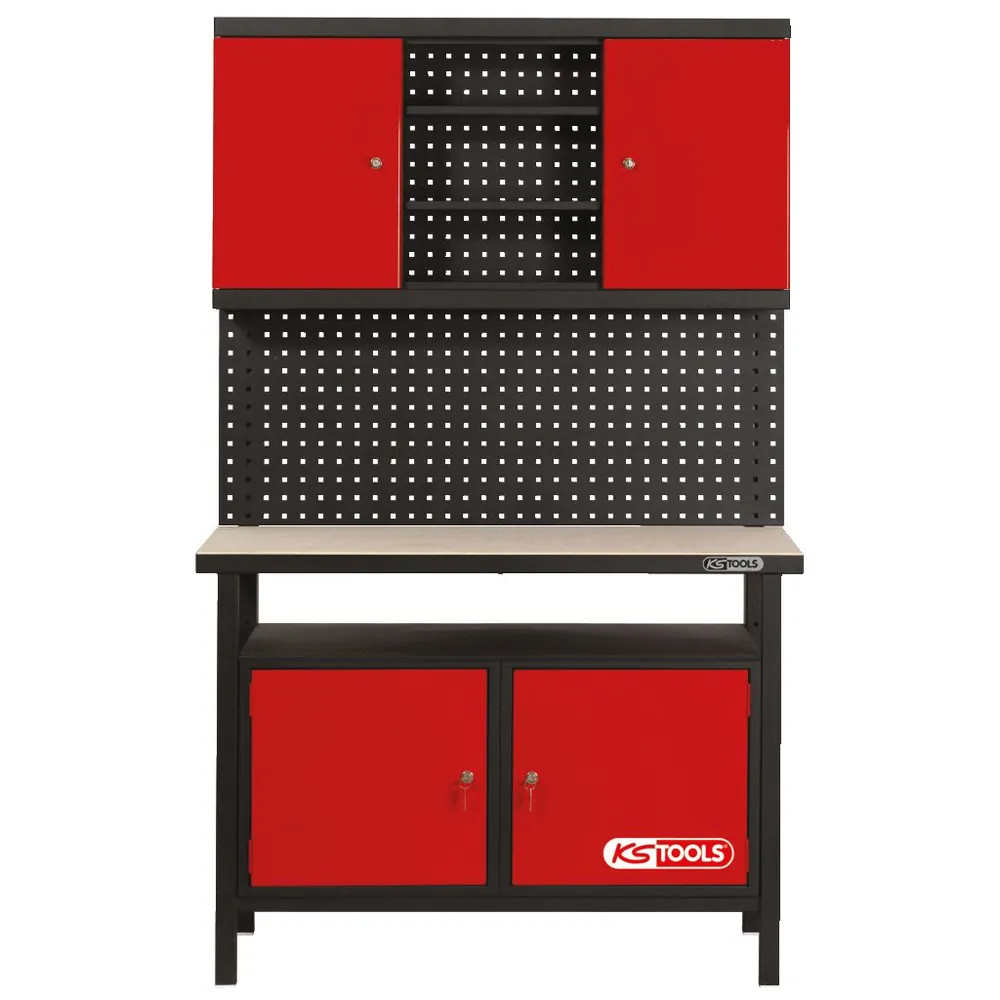 KSTOOLS Profi-Werkbank mit 2 Türen, H840xB1200xT600mm Produktbild img4 L