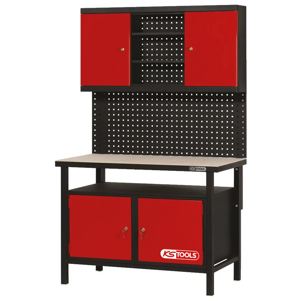 KSTOOLS Profi-Werkbank mit 2 Türen, H840xB1200xT600mm Produktbild img5 L